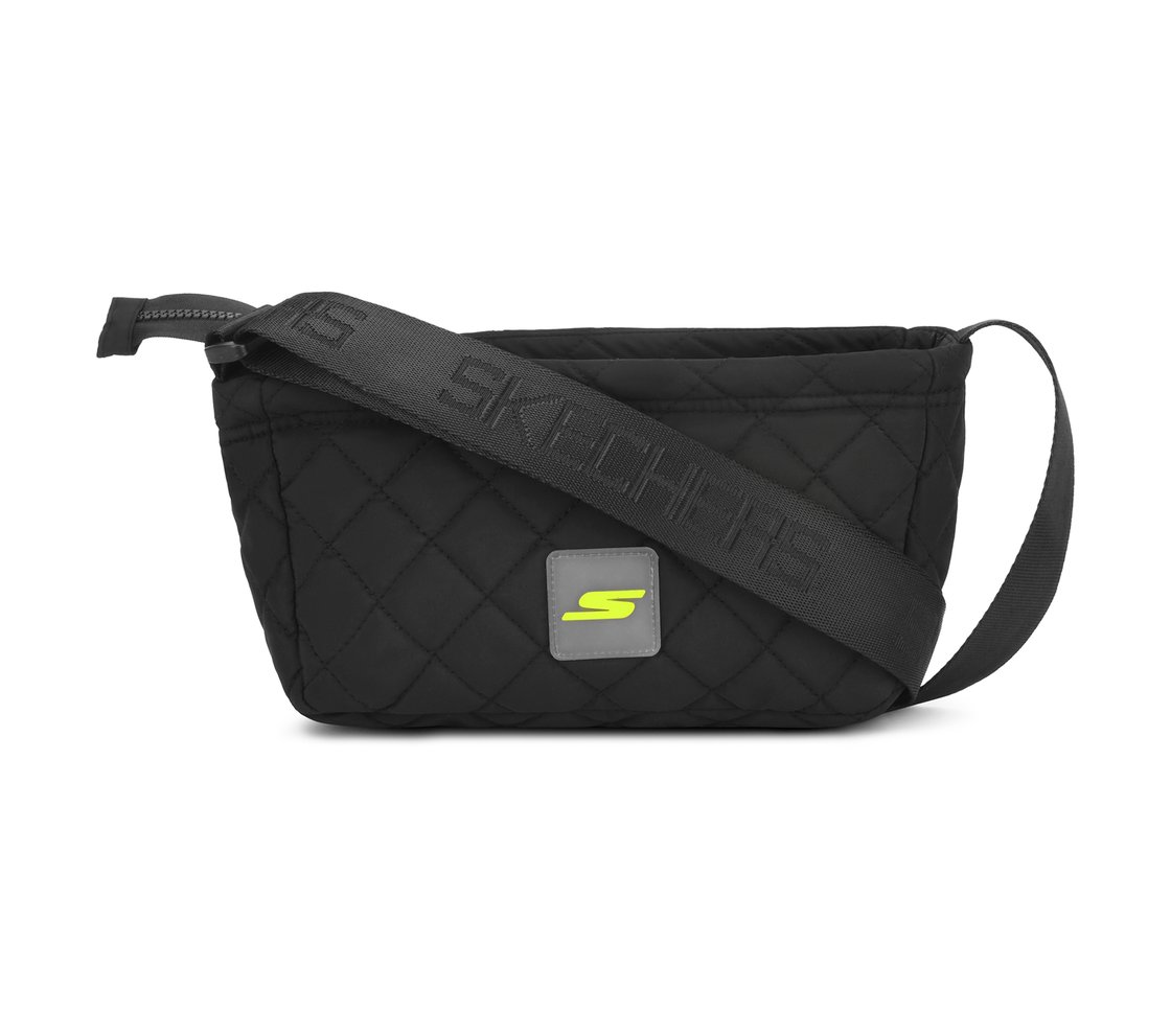 QUILTED SIDE BAG, BBBBLACK