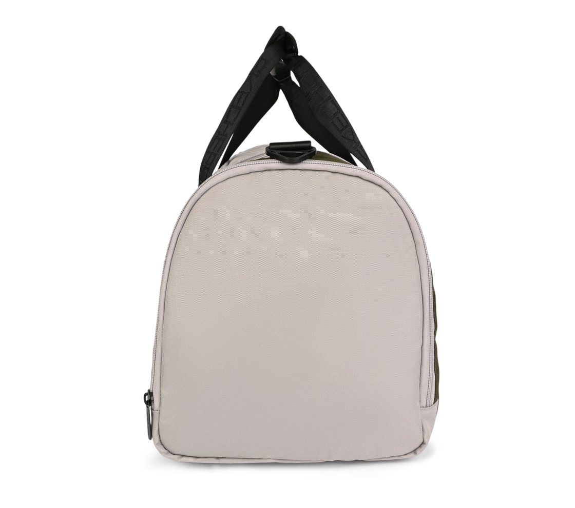 MONOCHROME DUFFLE BAG WITH MESH DETAILED, OLIVE Accessories Bottom View