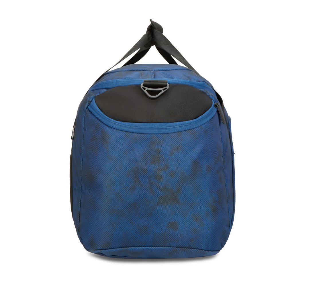 CAMO DUFFLE BAG, BLUE/BLACK Accessories Bottom View