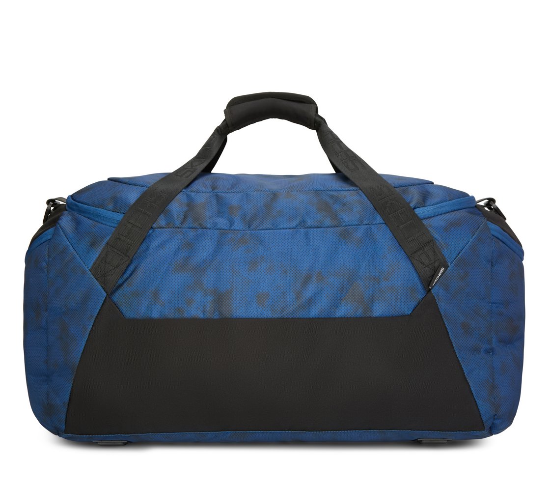 CAMO DUFFLE BAG, BLUE/BLACK Accessories Left View