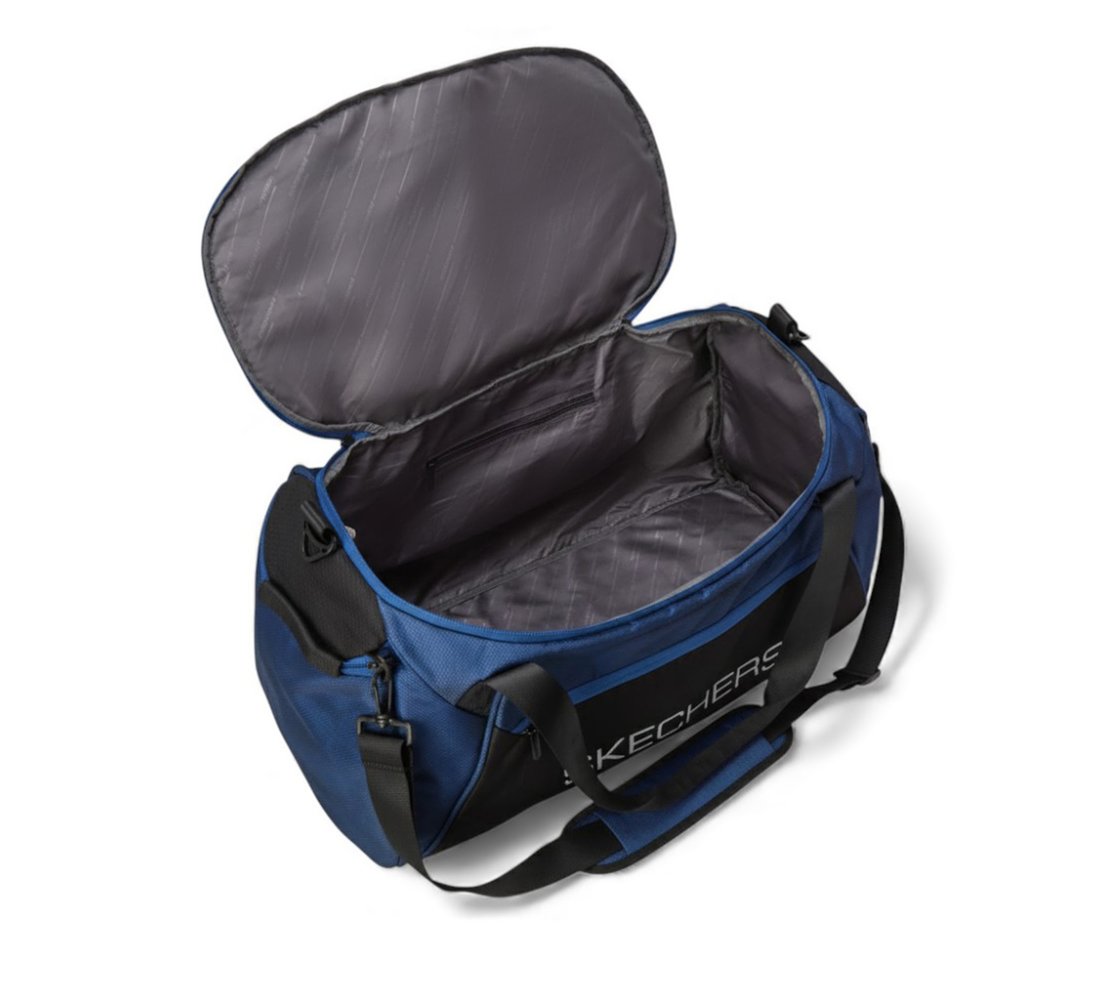 CAMO DUFFLE BAG, BLUE/BLACK