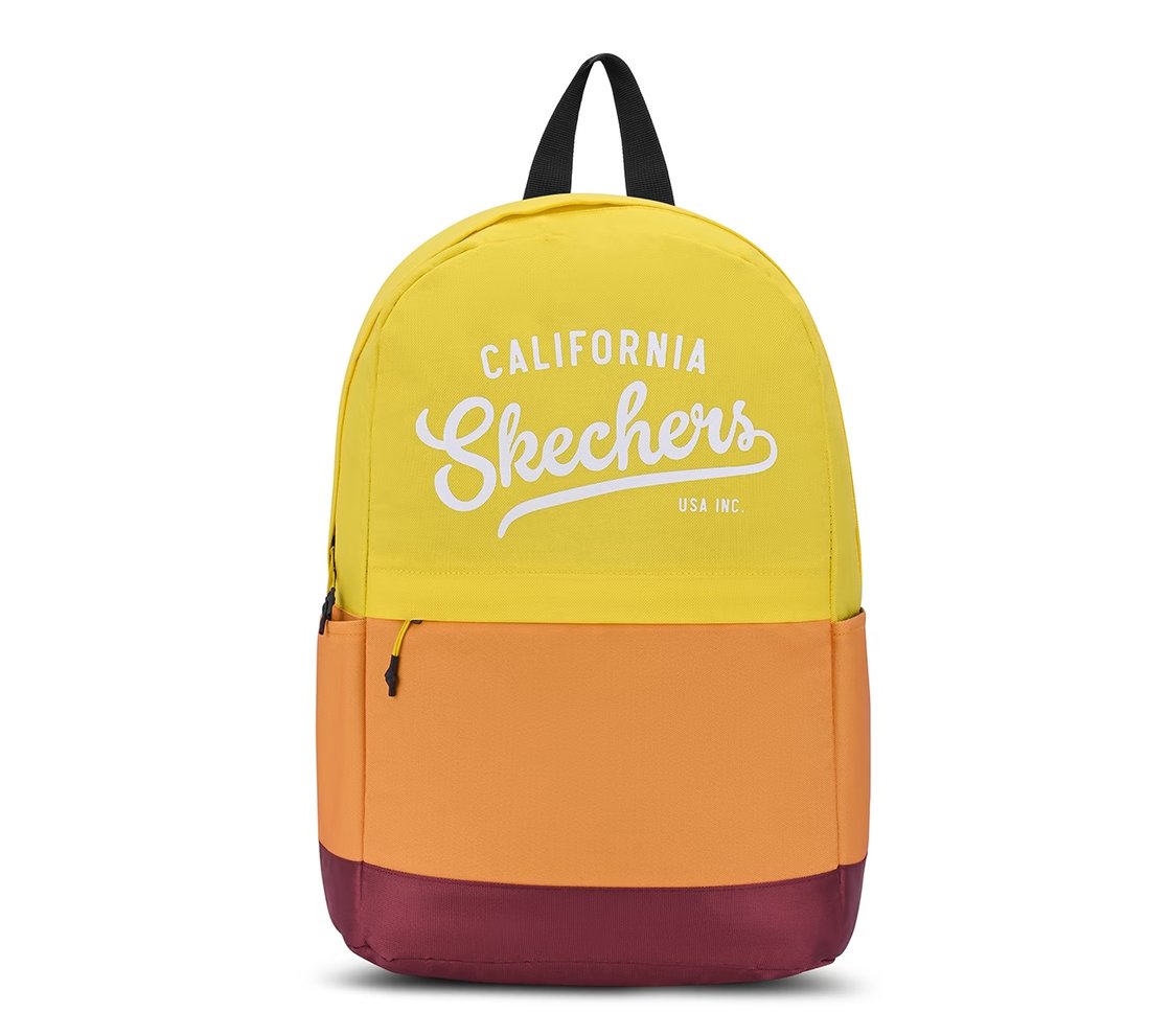 Mini Backpack With Single Compartment, YELLOW/ORANGE Accessories Lateral View