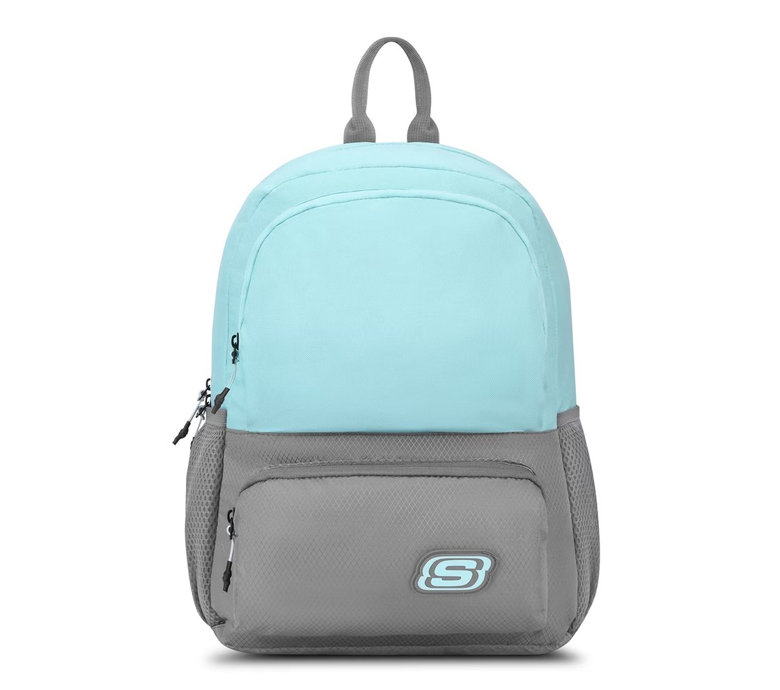 MINI BACKPACK WITH SINGLE COMPARTMENT, BLUE/SILVER Accessories Lateral View