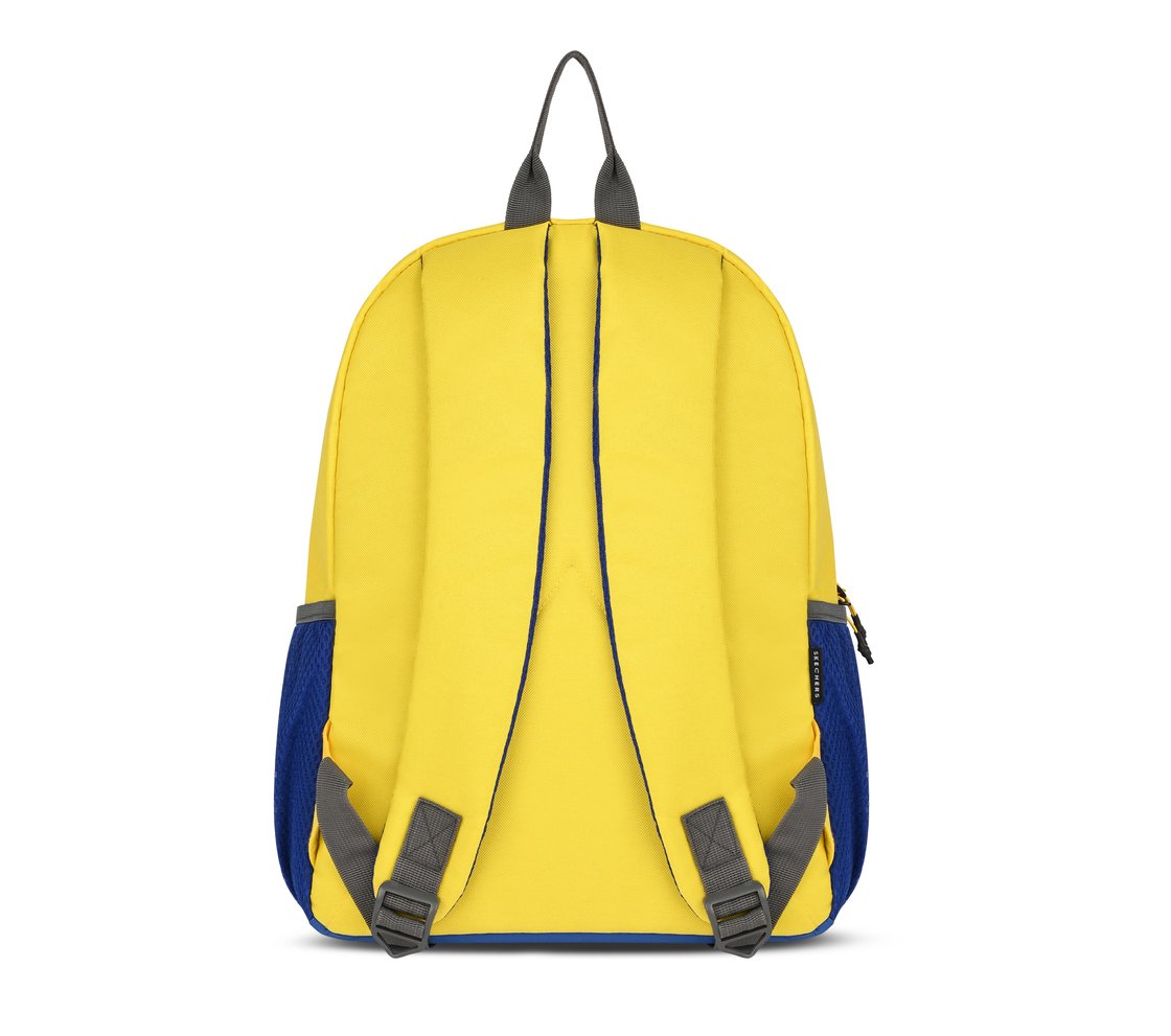 MINI BACKPACK WITH SINGLE COMPARTMENT, BLUE/YELLOW Accessories Left View