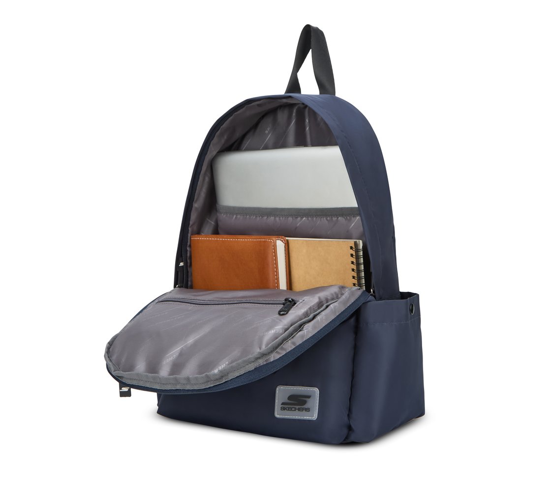 MICRO POLYESTER SINGLE COMPARTMENT & COIN POUCH BACKPACK, DARK NAVY Accessories Right View