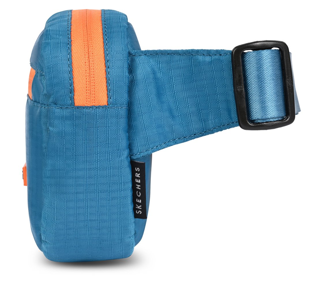 SKECHERS COLORBLOCK WAISTBAG, TURQ/ORG Accessories Left View