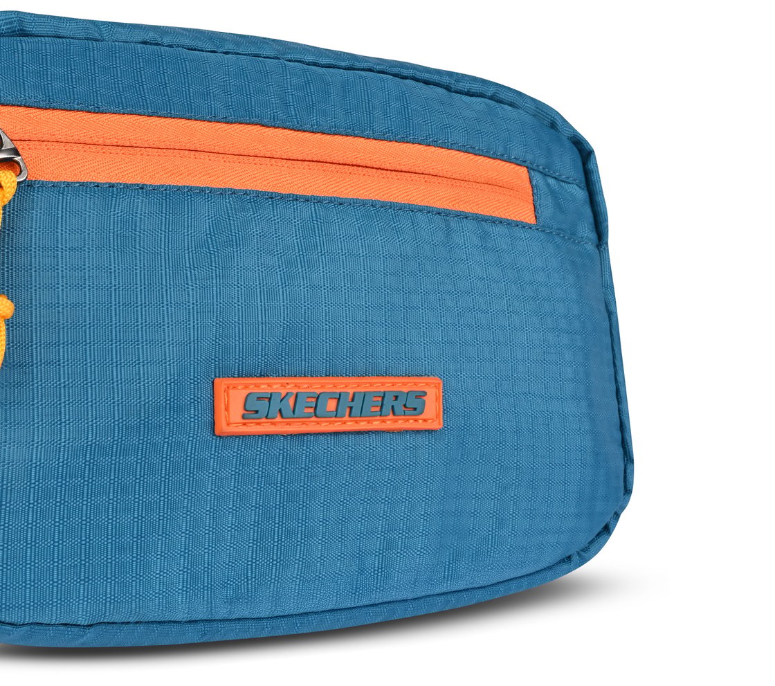 SKECHERS COLORBLOCK WAISTBAG, TURQ/ORG Accessories Right View
