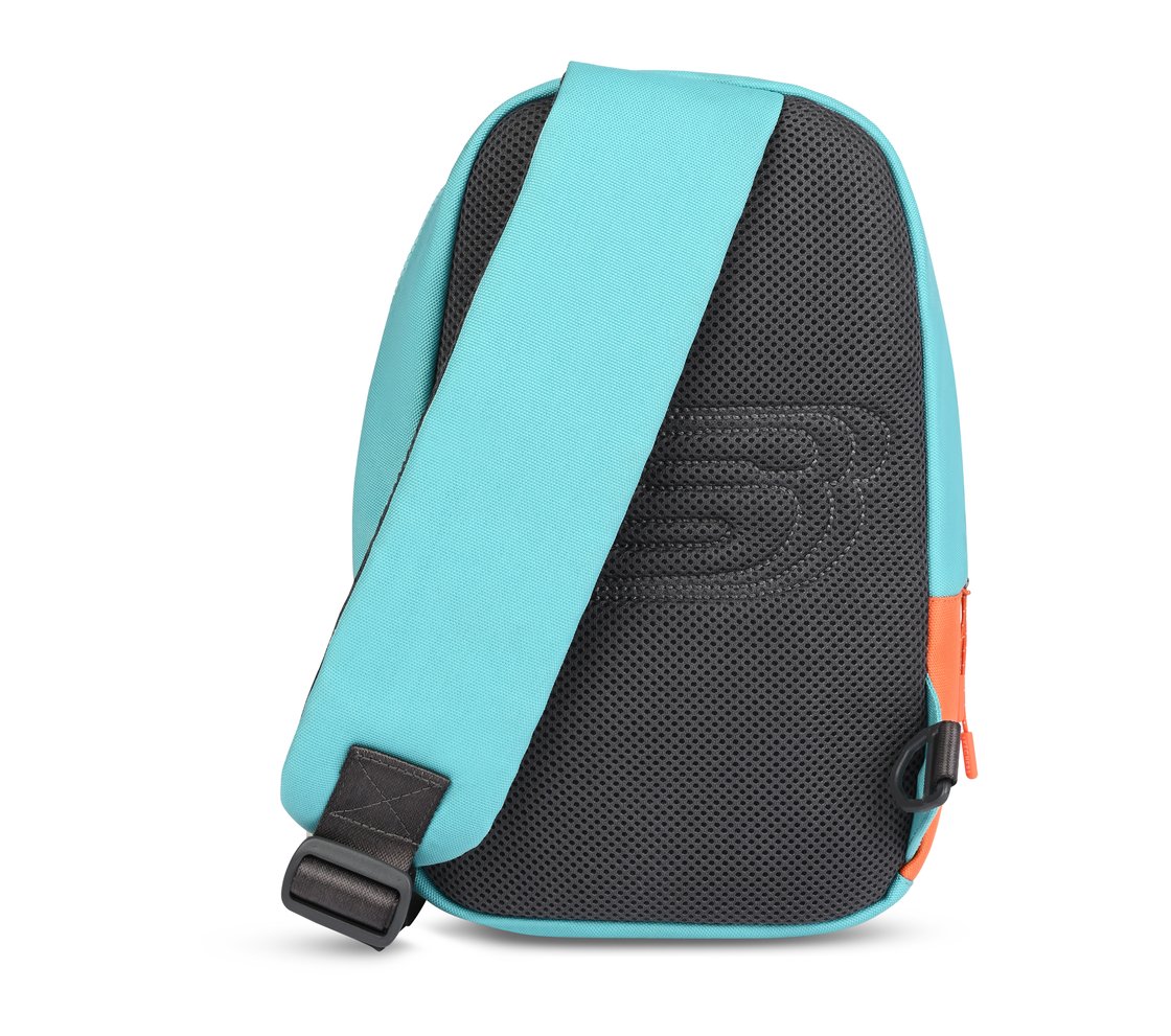 SKECHERS COLORBLOCK ONE STRAP SIDE BAG, MULTI Accessories Left View
