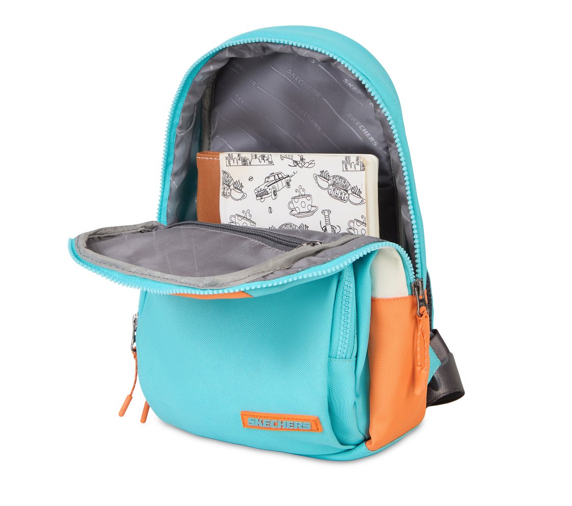 SKECHERS COLORBLOCK ONE STRAP SIDE BAG, MULTI Accessories Right View