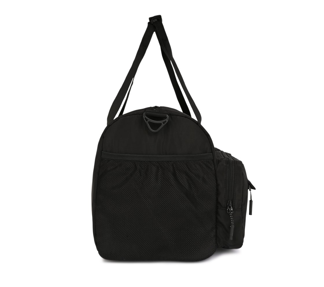 SKECHERS DUAL POCKET GYM DUFFEL, BLACK Accessories Bottom View