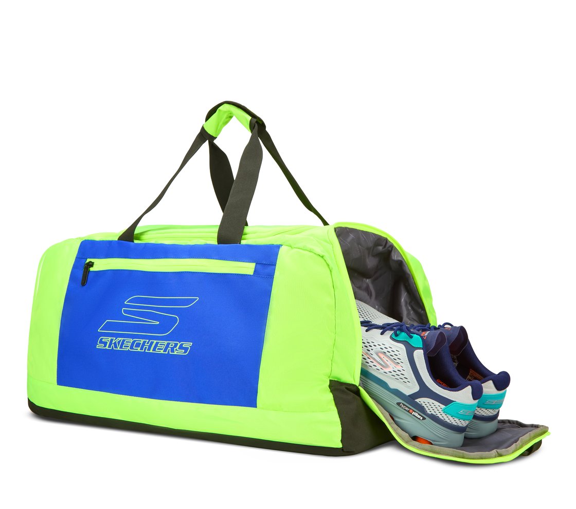 SKECHERS SPECIALITY KIT DUFFEL, GREEN/BLUE Accessories Top View