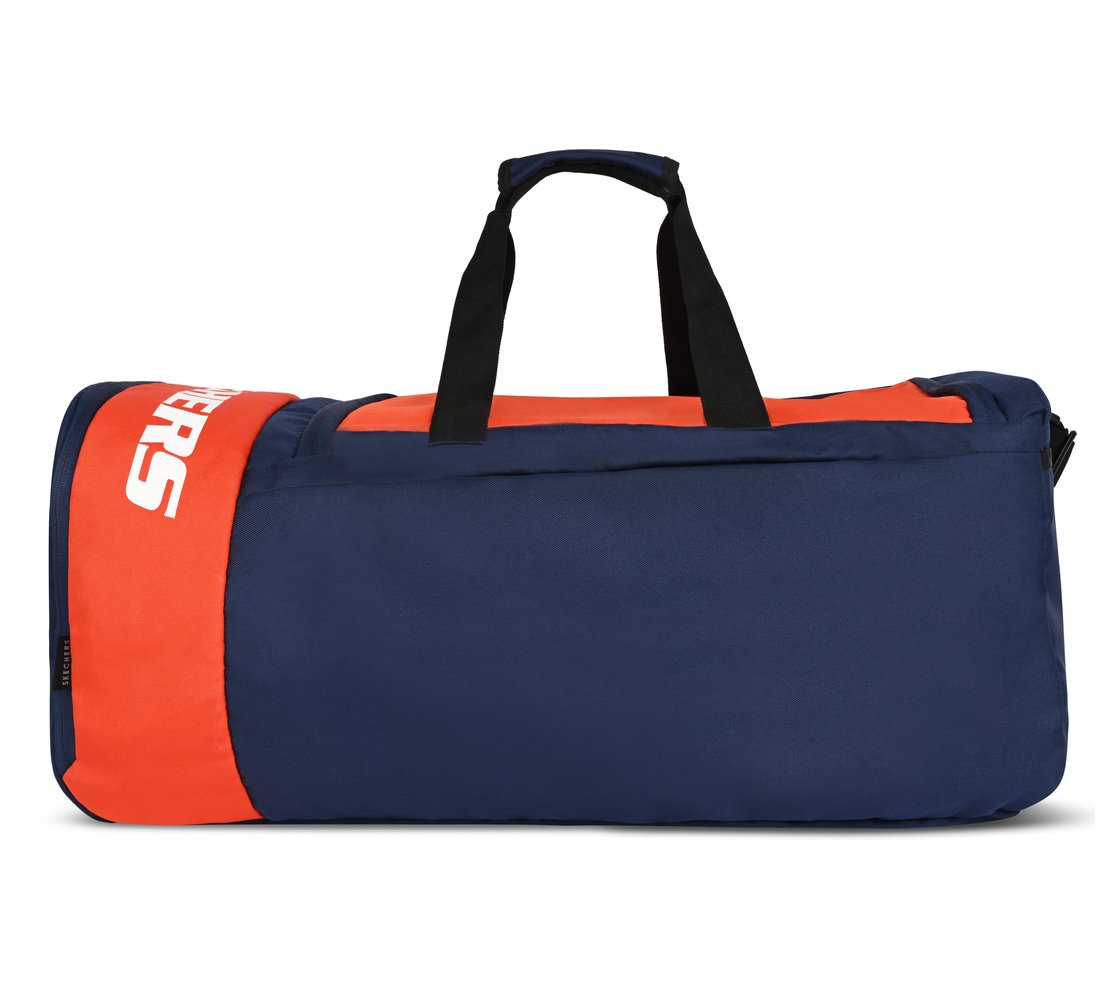 SKECHERS SPECIALITY COLORBLOCK KIT DUFFEL, ORANGE/NAVY Accessories Bottom View