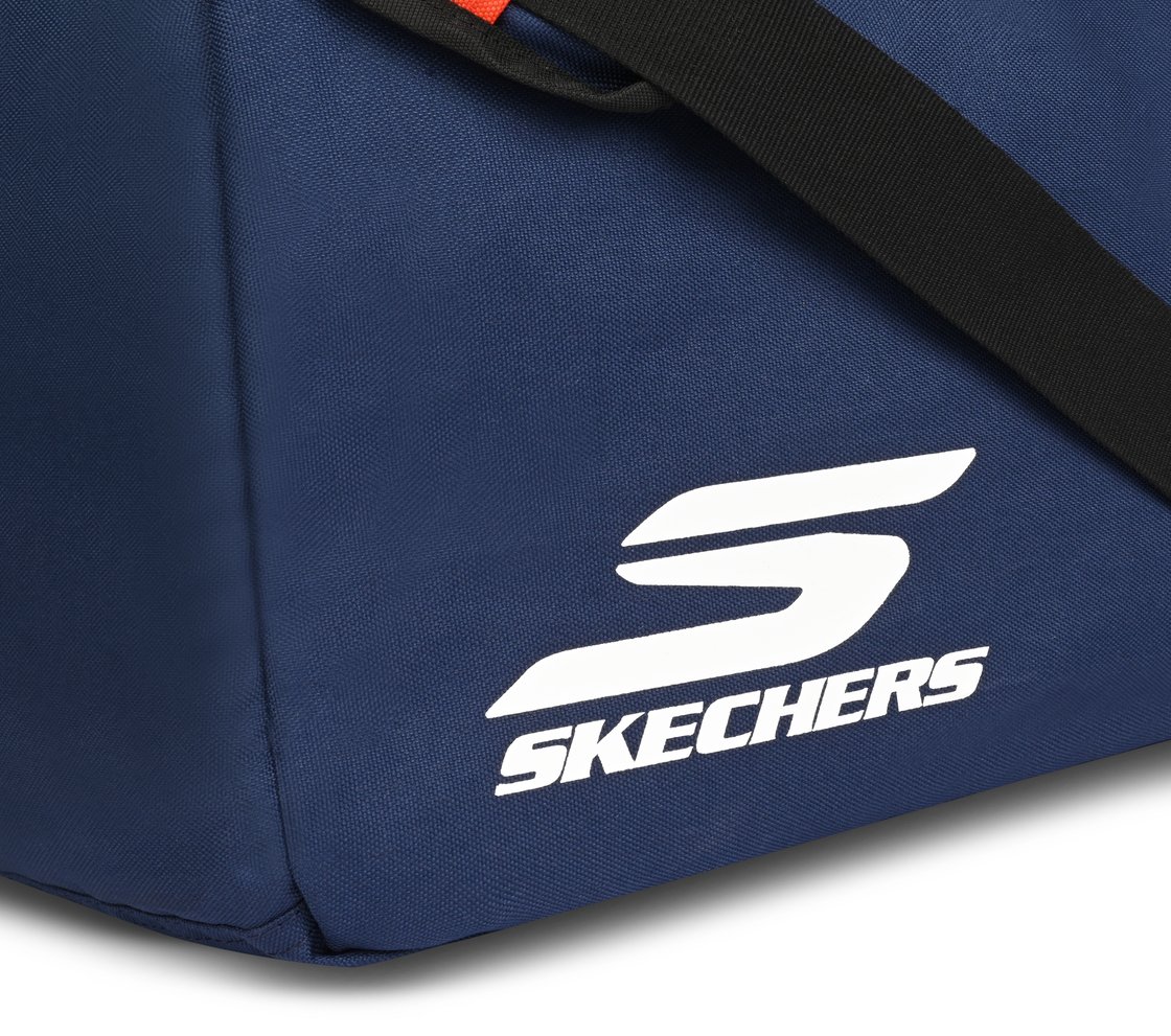 SKECHERS SPECIALITY COLORBLOCK KIT DUFFEL, ORANGE/NAVY Accessories Right View