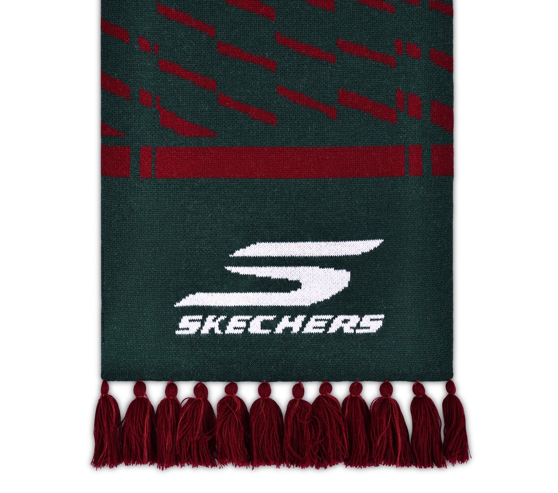 MB SCARF, PINK/GREEN