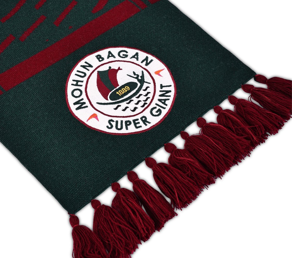 MB SCARF, PINK/GREEN Accessories Right View