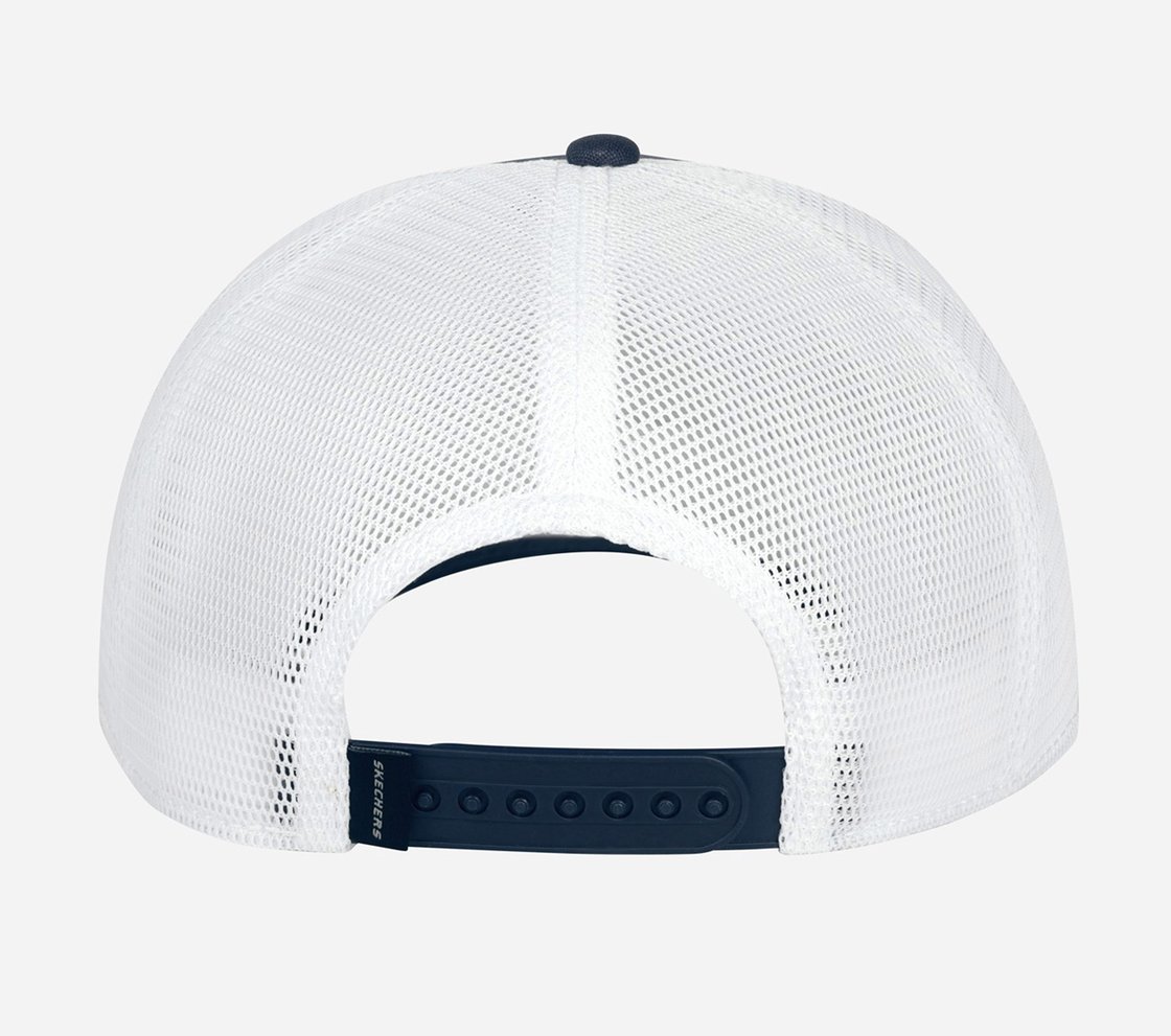 BEACH TRUCKER HAT, NNNAVY Accessories Top View