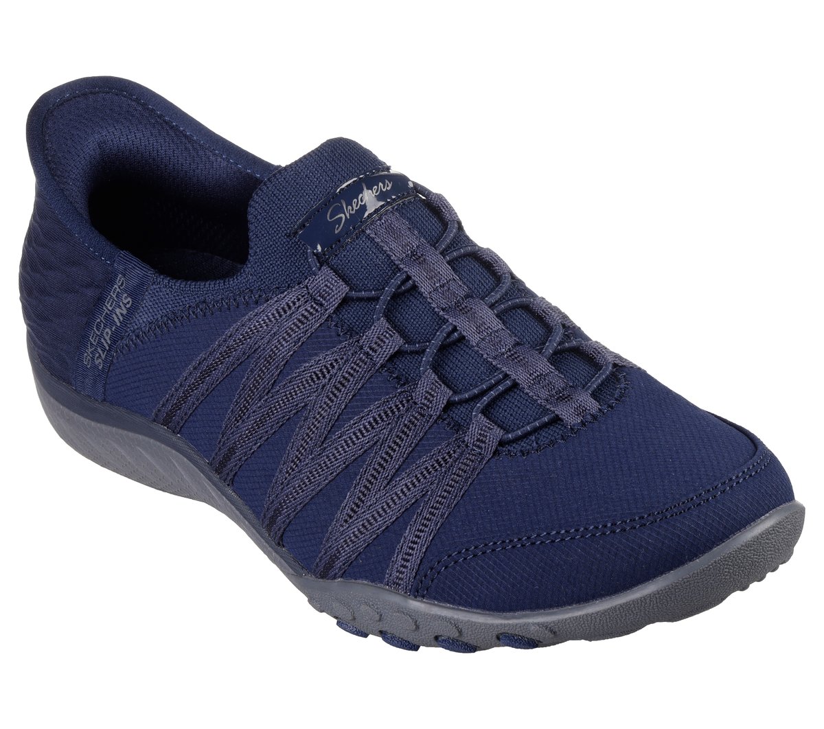 Skechers Slip-ins Relaxed Fit: Breathe-Easy - Roll-With-Me — NAVY