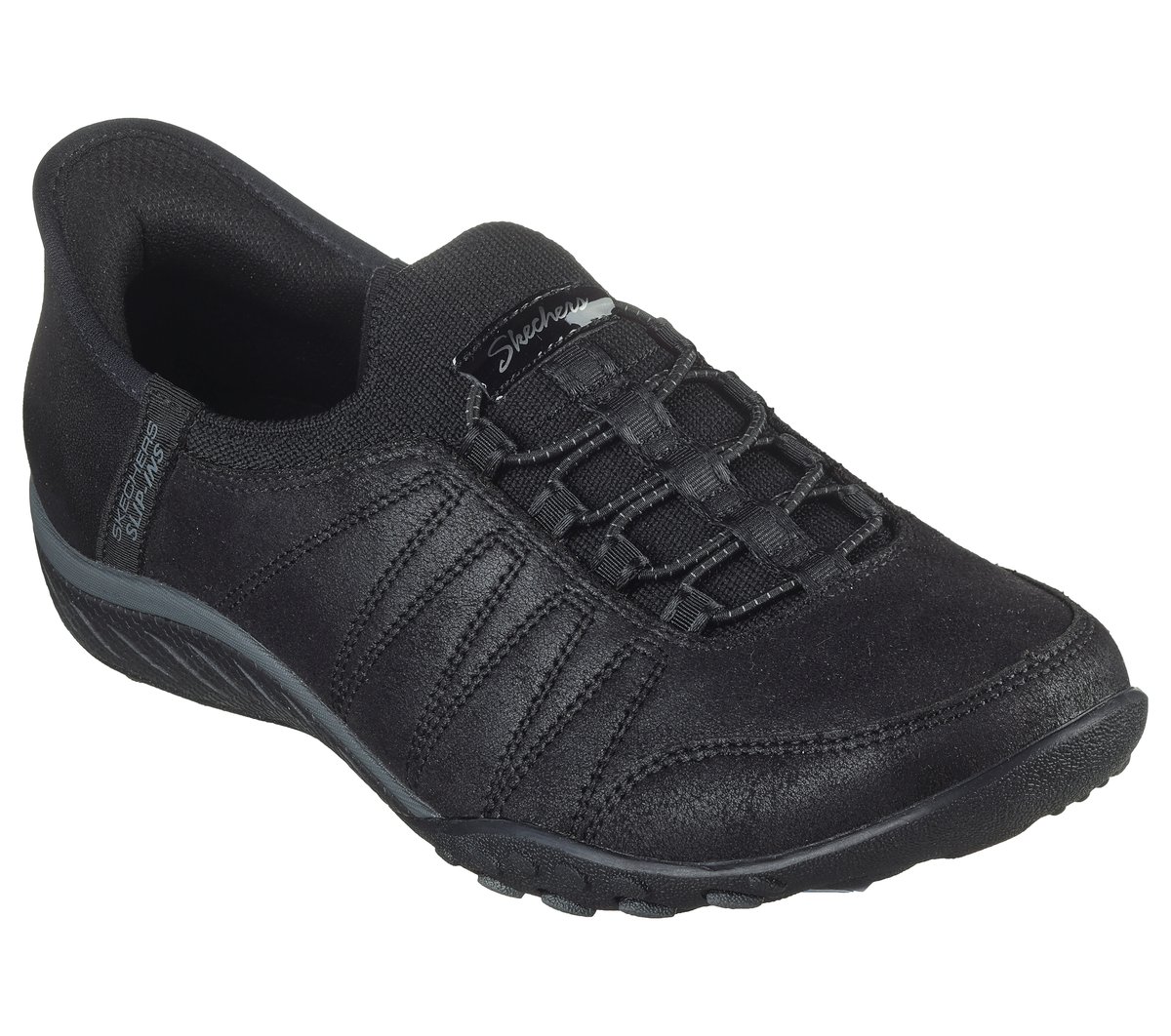 Skechers Slip-ins Relaxed Fit: Breathe-Easy - Home-Body — BLACK