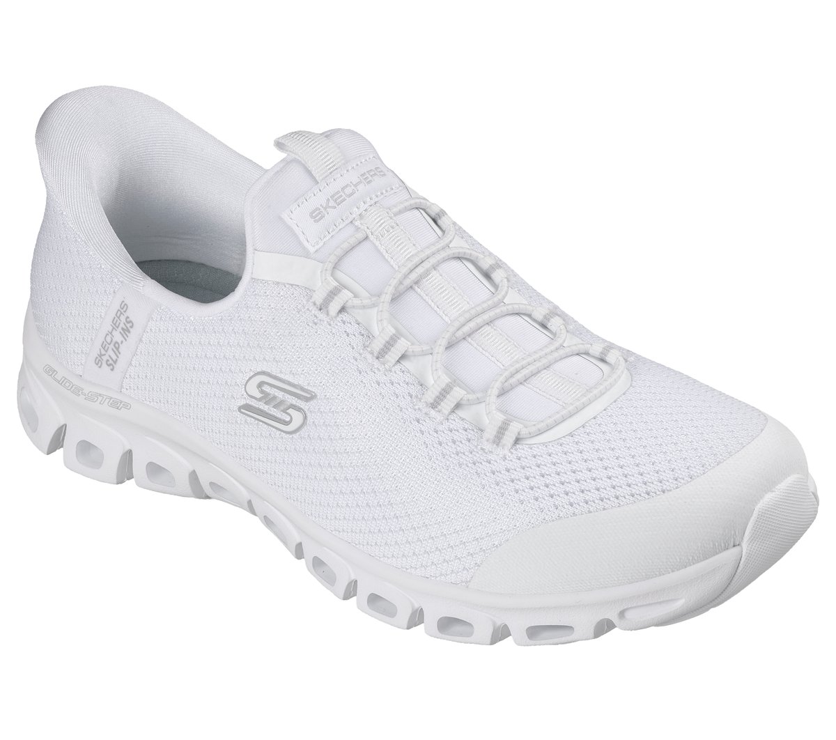 Skechers Slip-ins: Glide-Step - Pursuit — WHITE / SILVER
