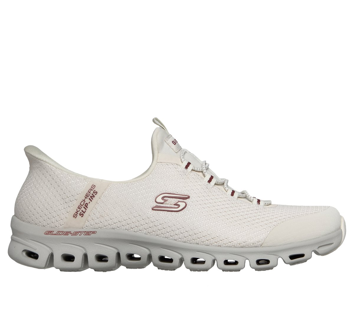 Skechers Slip-Ins: Glide-Step - Vibey — OFF WHITE / GREY