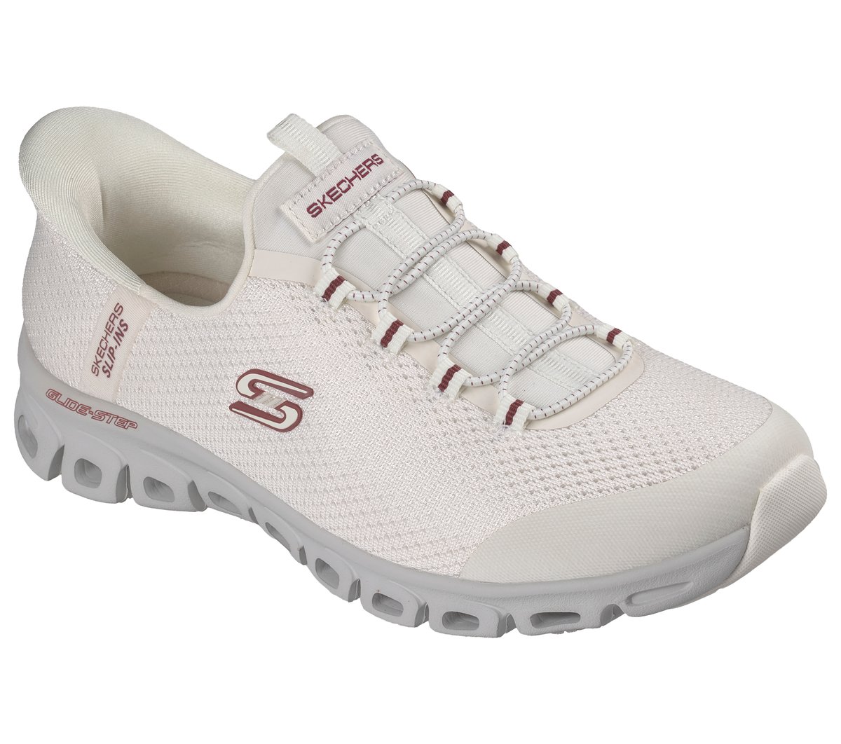 Skechers Slip-Ins: Glide-Step - Vibey — OFF WHITE / GREY