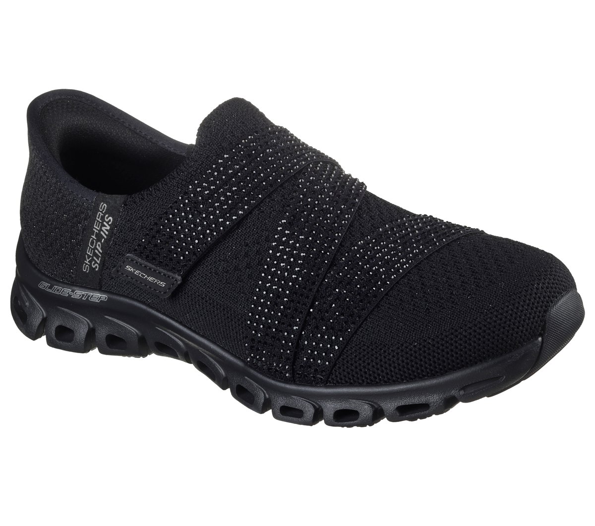 Skechers Slip-ins: Glide-Step - High Shine — BLACK