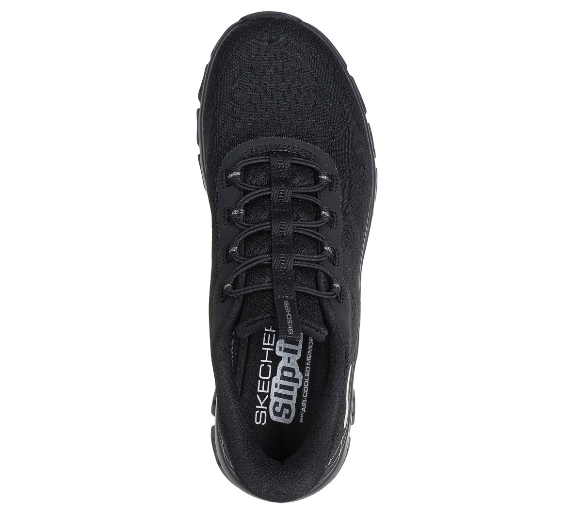 Skechers Slip-ins: Glide-Step Elevate - Amaze — BLACK
