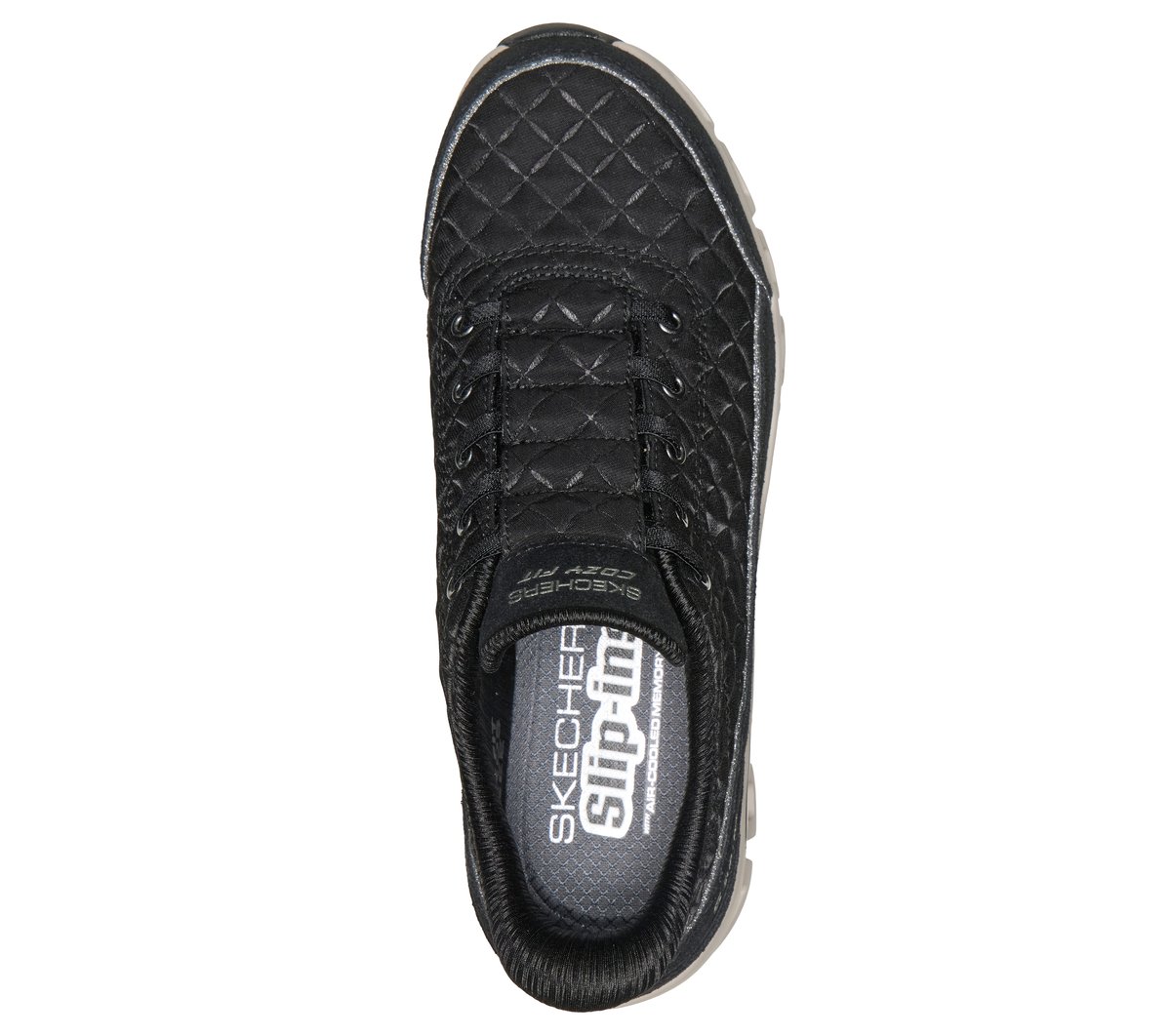 Skechers Slip-ins: Glide-Step Elevate - Cozy Fit Soft Glow — BLACK / NATURAL