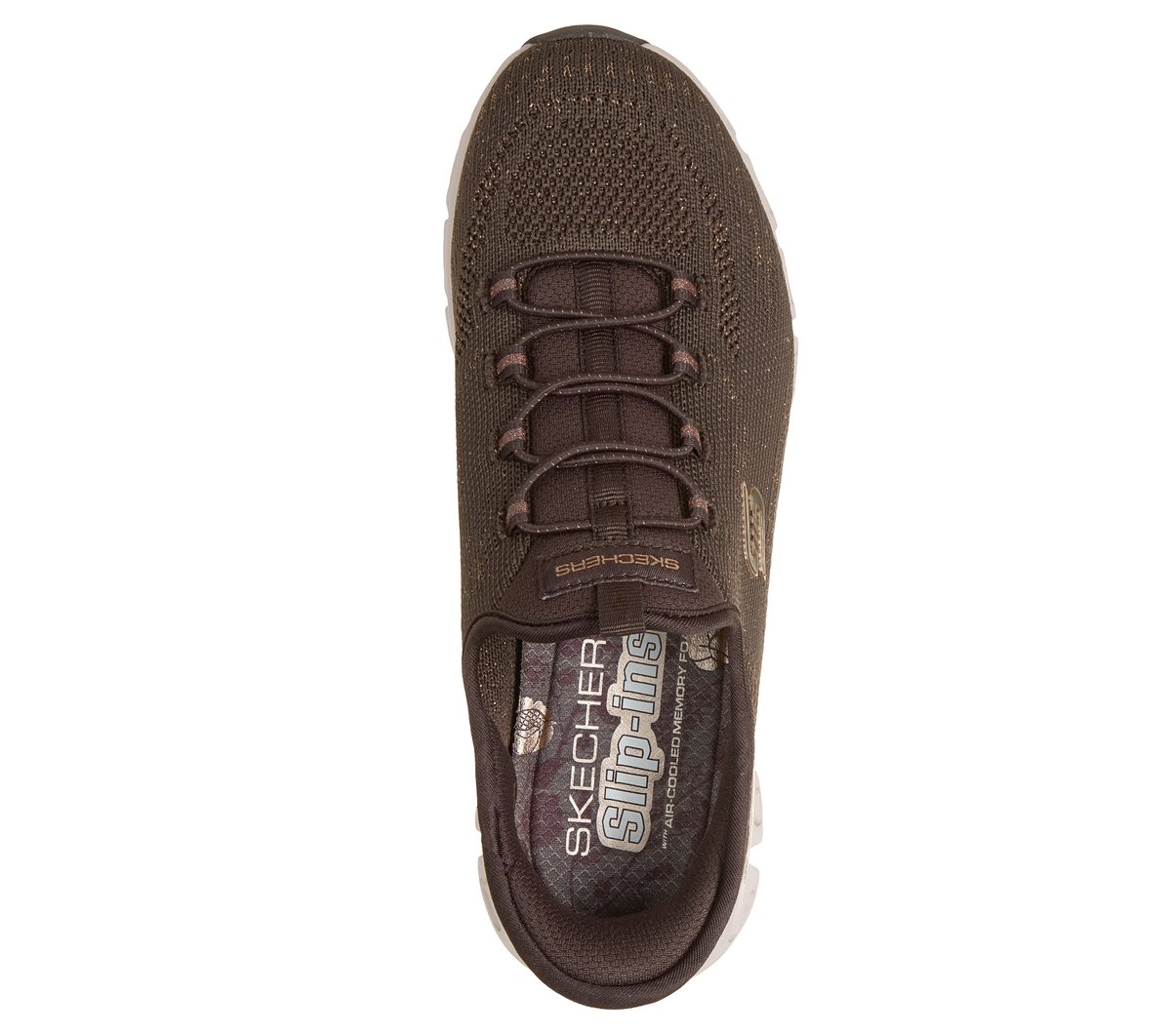 Skechers Slip-ins: Glide-Step - Copper Bloom — CHOCOLATE