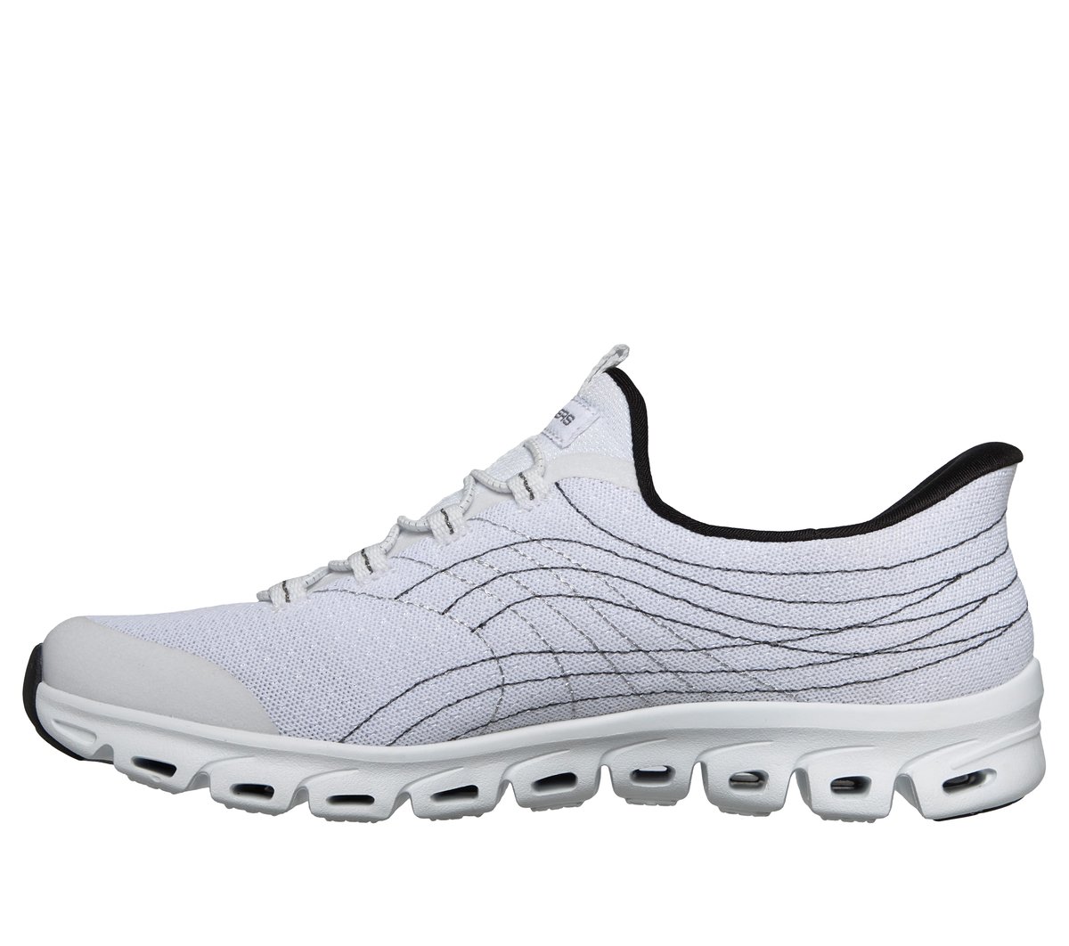 Skechers Slip-ins: Glide-Step - Prismatic — WHITE / BLACK