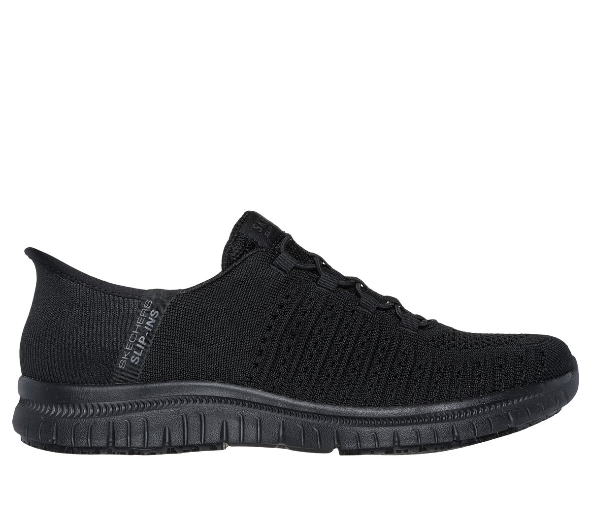 Skechers Slip-ins Work Slip-Resistant: Virtue - Valsea — BLACK
