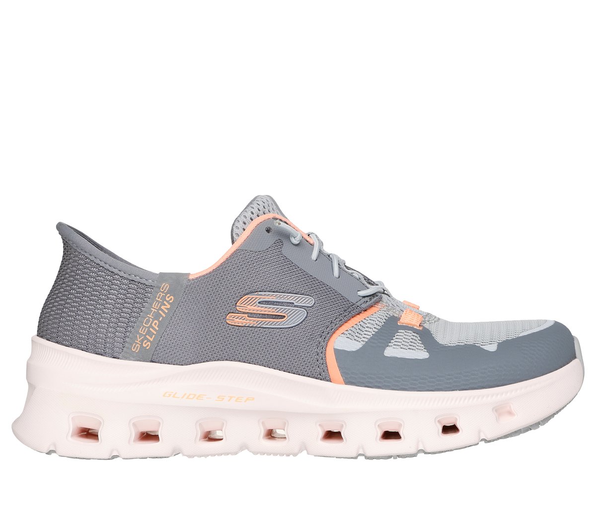 Skechers Slip-ins Work Slip-Resistant: Glide-Step Pro - Edrura — GRAY / ORANGE