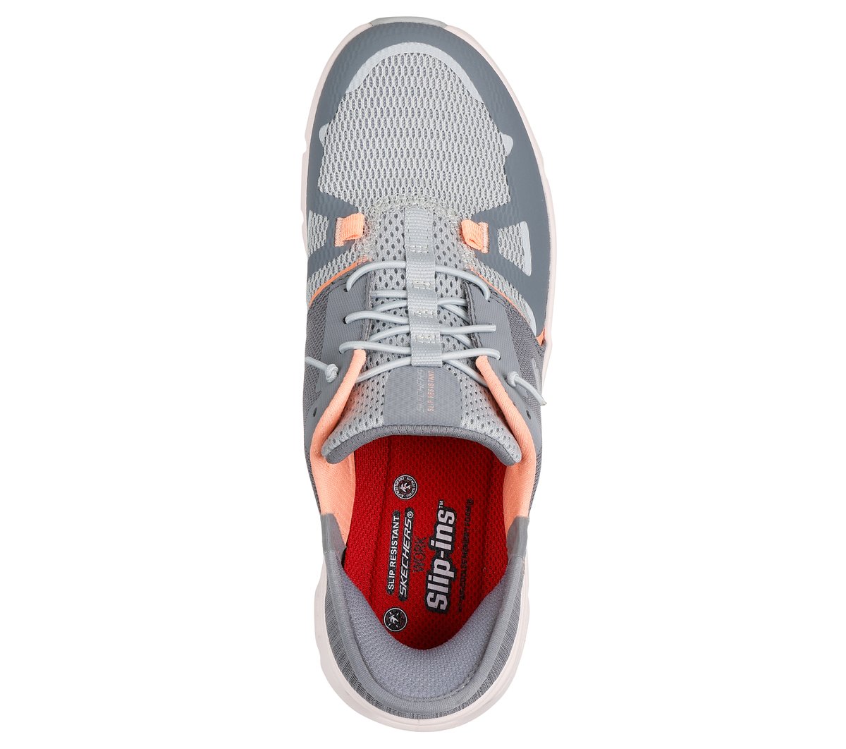 Skechers Slip-ins Work Slip-Resistant: Glide-Step Pro - Edrura — GRAY / ORANGE
