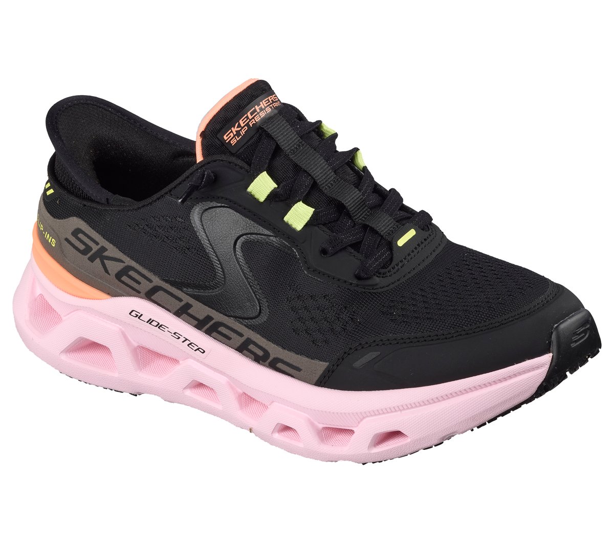 Skechers Slip-ins Work Slip-Resistant: Glide-Step Altus — BLACK / MULTI