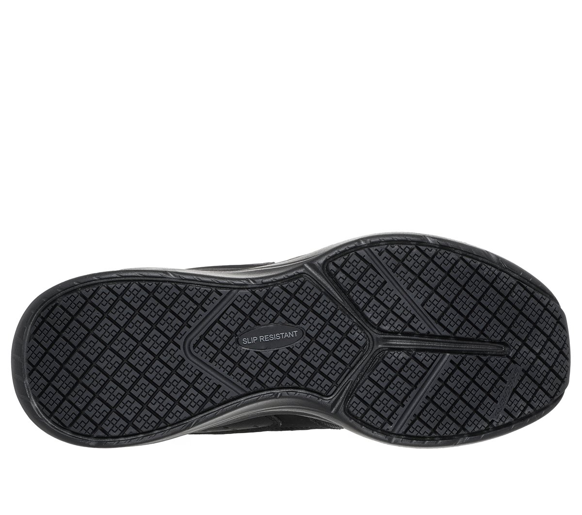Skechers Slip-ins Work Slip-Resistant: Contour Foam - Cozy Fit — BLACK