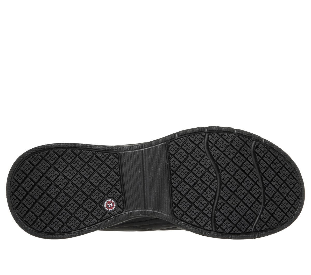 Skechers Slip-ins Work Slip-Resistant Relaxed Fit: Arc Waves 2.0 — BLACK