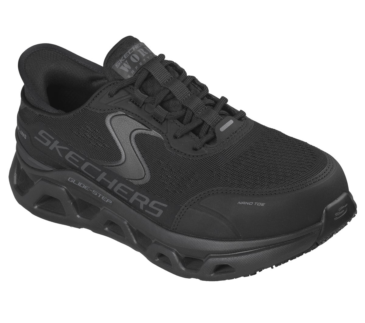 Skechers Slip-ins Work Slip-Resistant: Glide-Step Altus — BLACK