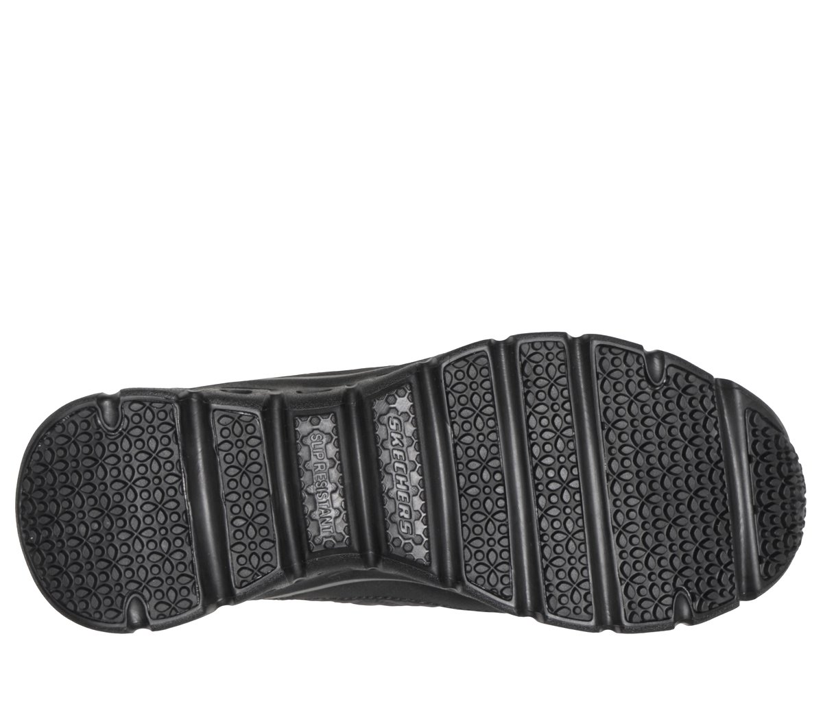 Skechers Slip-ins Work Slip-Resistant: Glide-Step - Cozy Fit Zhova — BLACK
