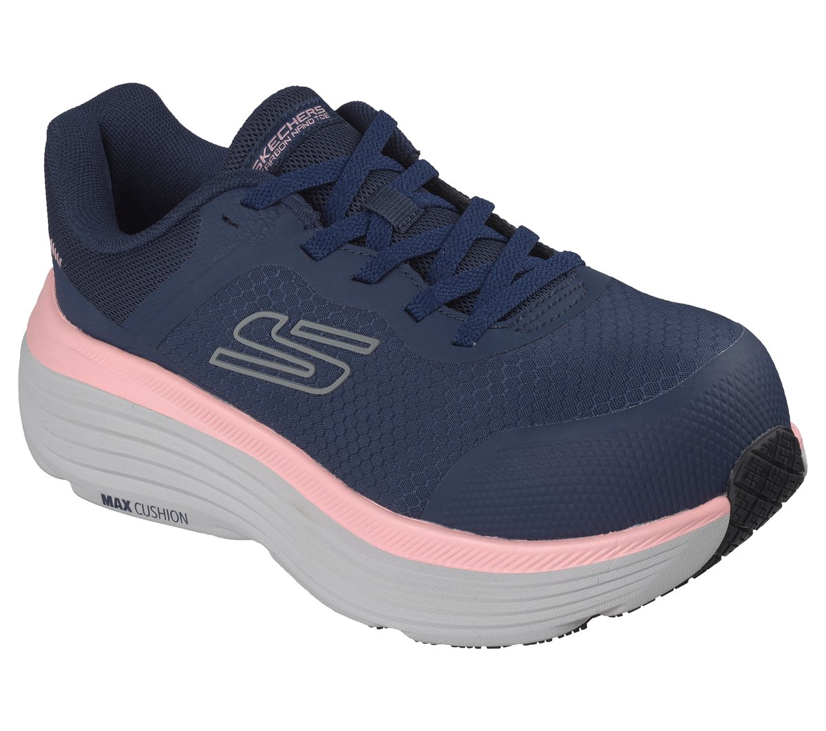 Skechers Work Slip-Resistant: Max Cushioning Endeavour - Briala — NAVY / PINK