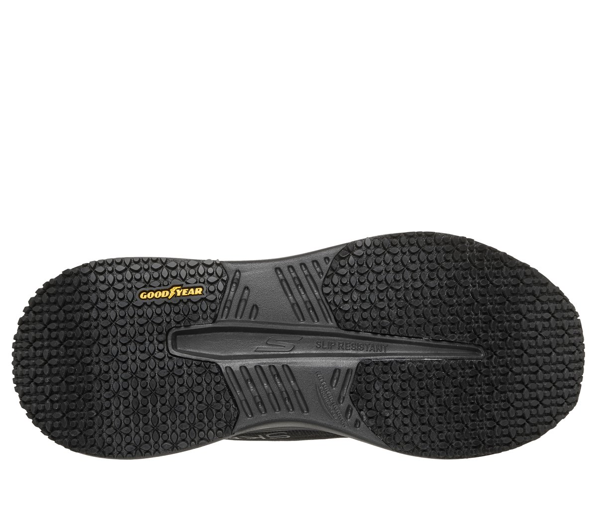 Skechers Slip-ins Work: Max Cushioning Glide-Step — BLACK