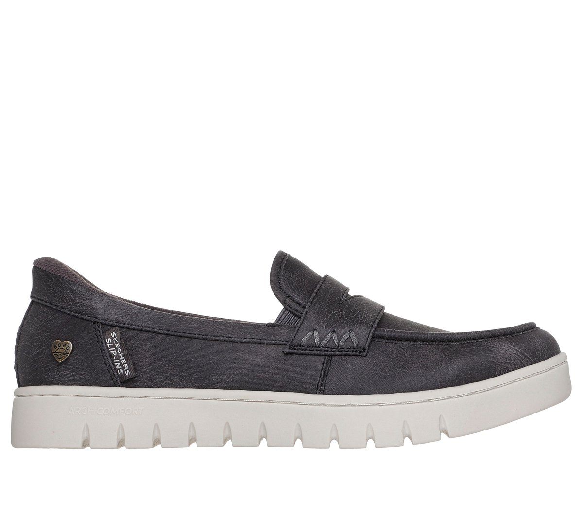 Skechers Slip-ins: BOBS Arch Comfort Sunfest — CHARCOAL