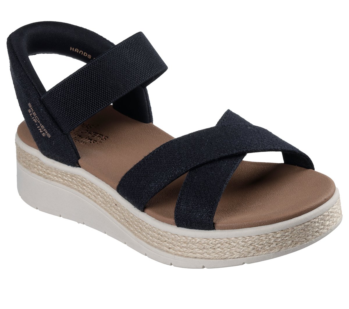 Skechers Slip-ins: BOBS Sun Ray - Bright Take — BLACK
