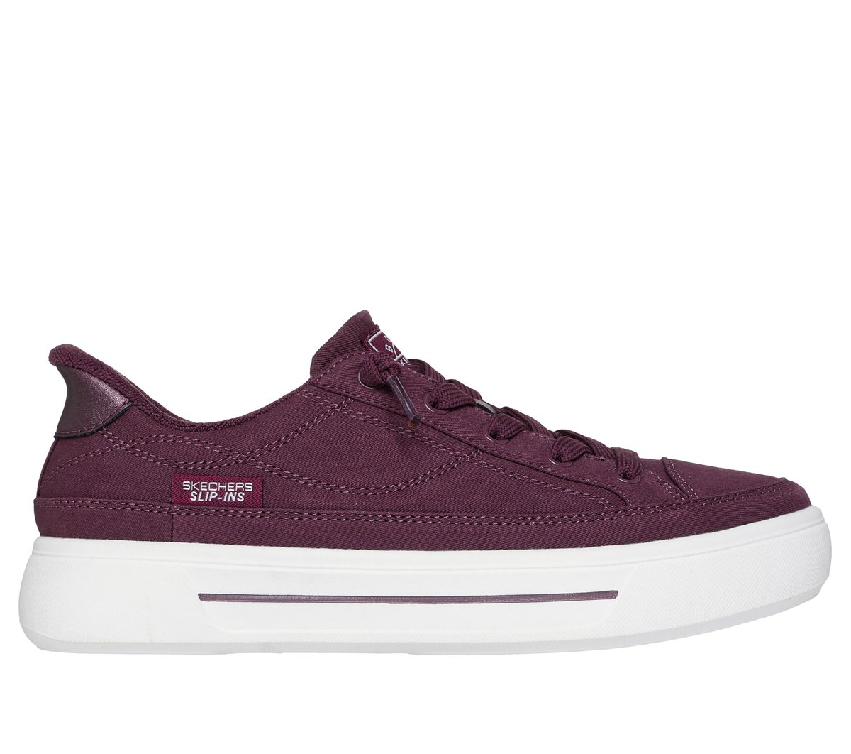 Skechers Slip-ins: BOBS Social — BURGUNDY