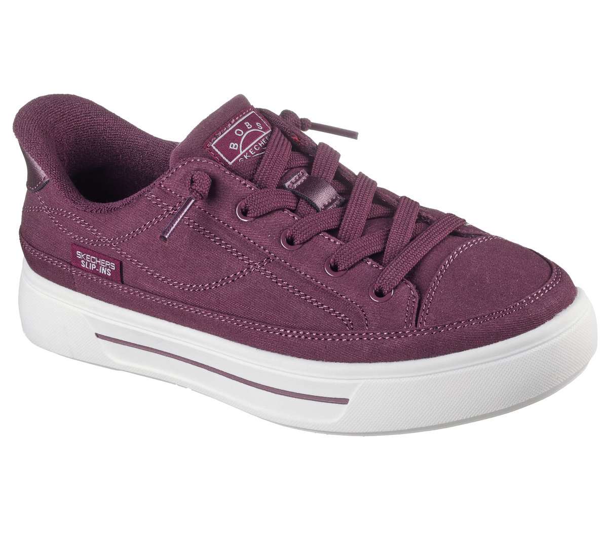 Skechers Slip-ins: BOBS Social — BURGUNDY