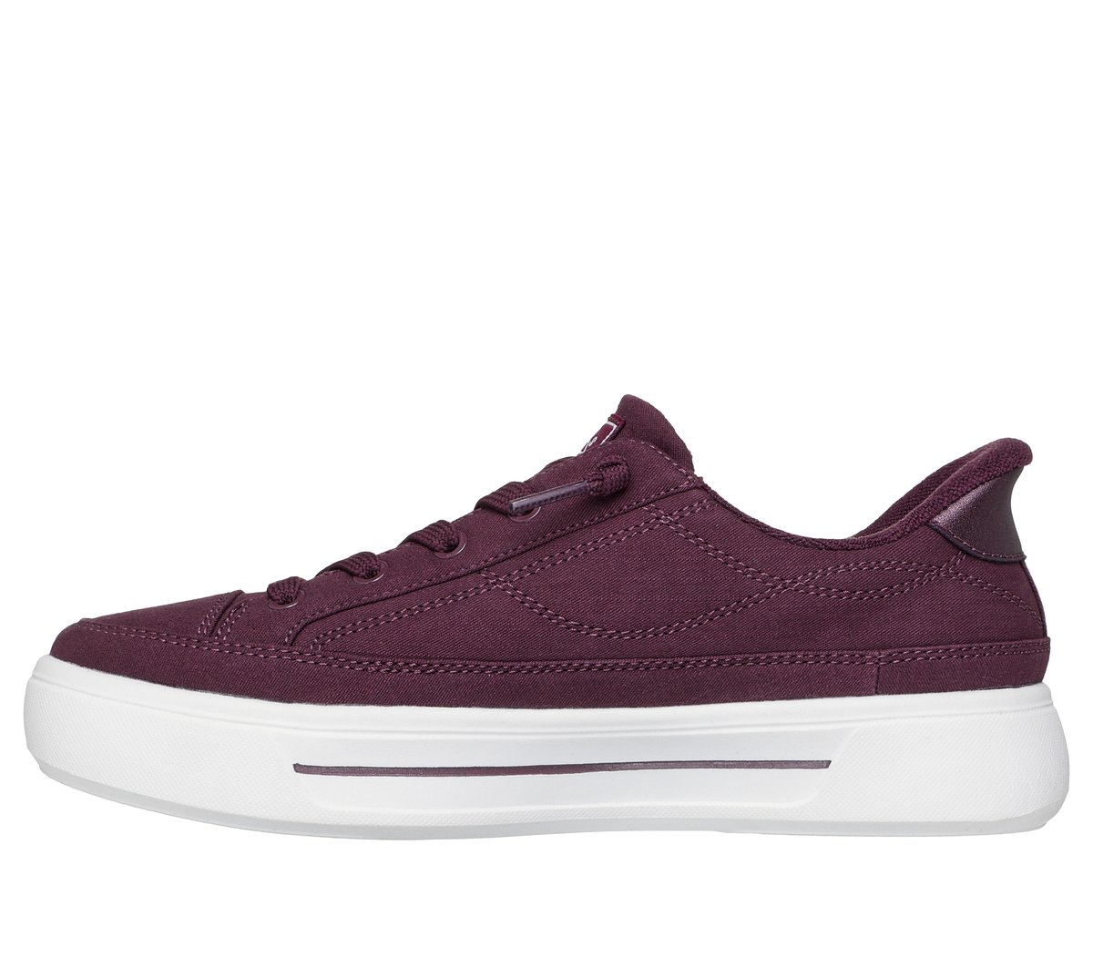 Skechers Slip-ins: BOBS Social — BURGUNDY