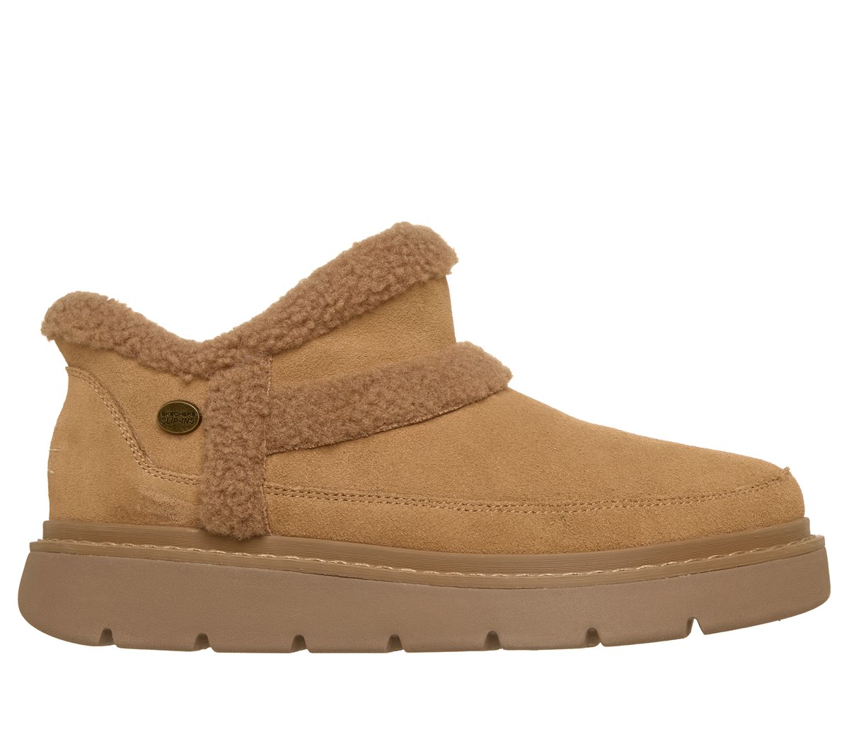 Skechers Slip-ins: BOBS Keepsakes Lite - Winter Snug — CHESTNUT