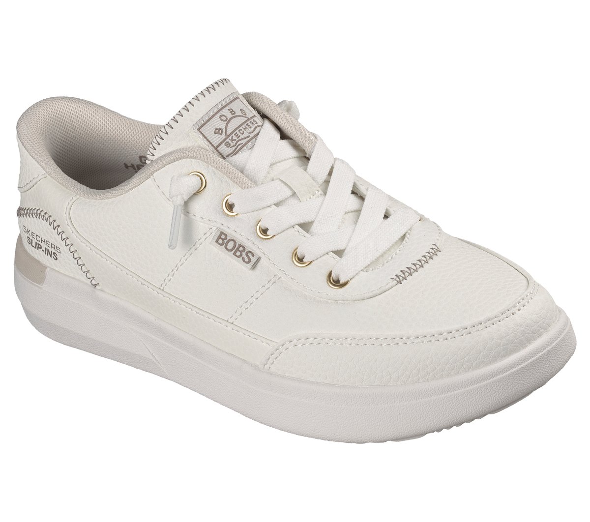 Skechers Slip-ins: BOBS Skip Cloud - Pearl Steps — WHITE
