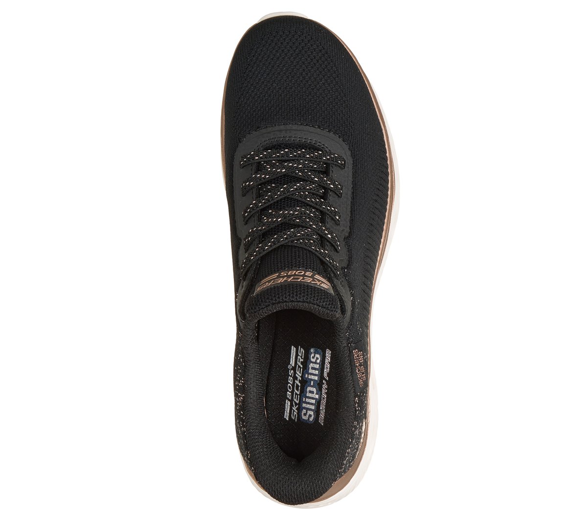 Skechers Slip-ins: BOBS Sport Arc Waves - Urban Sparkle — BLACK / GOLD