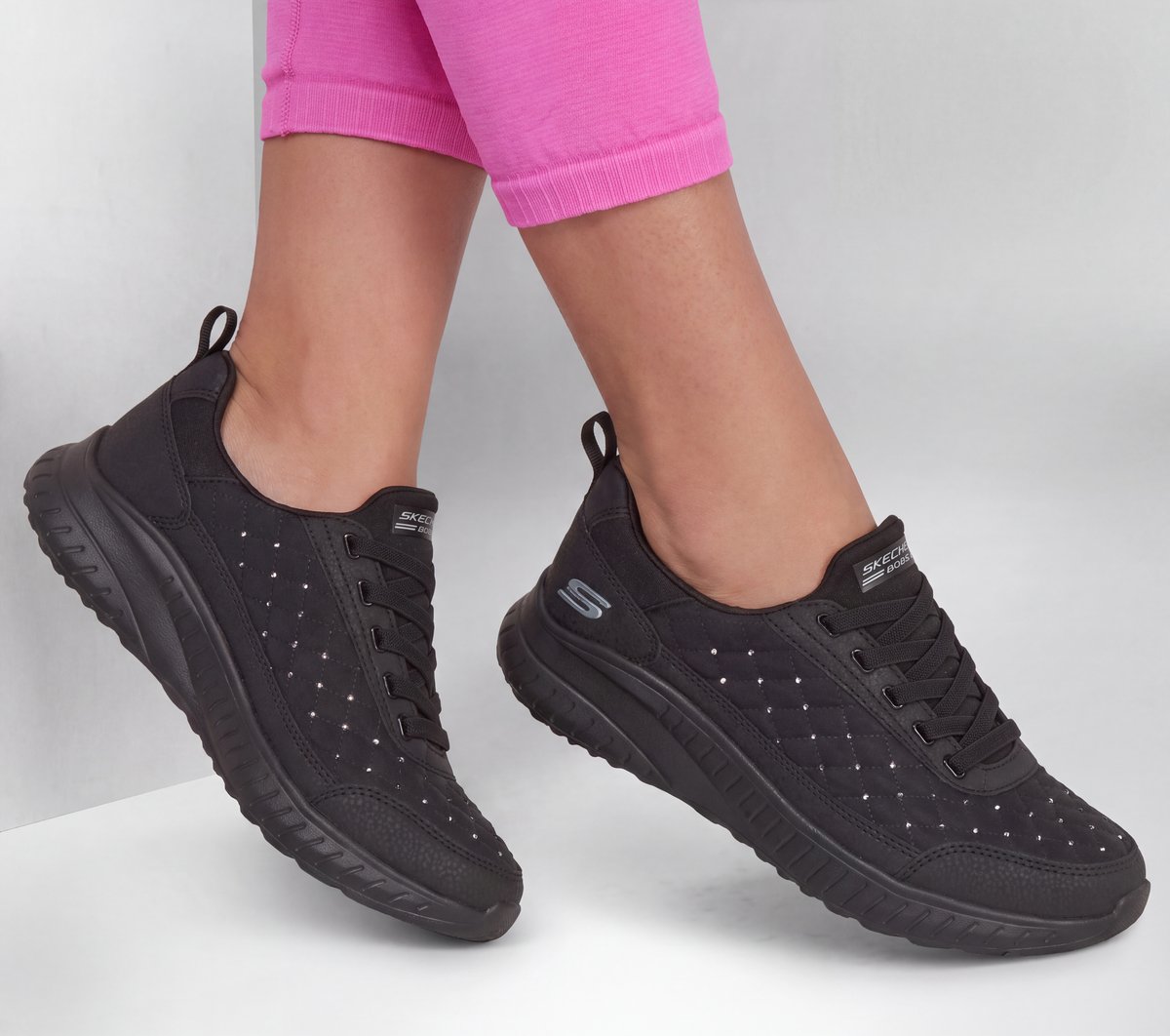 BOBS Sport Squad Chaos - Cozy Fit Crystal Rain — BLACK