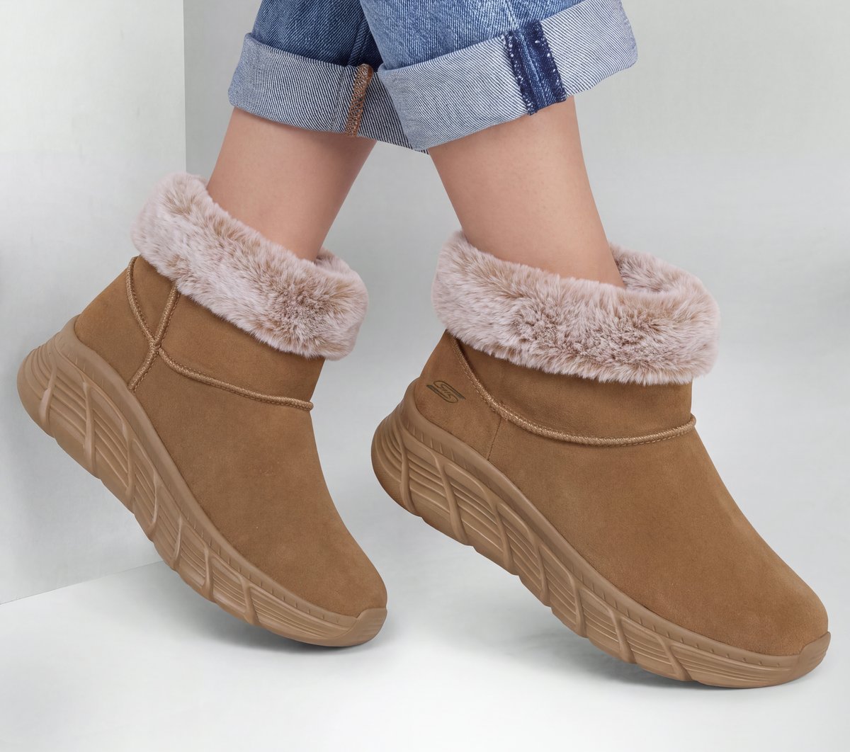 BOBS Sport B Flex HI - Plush Rise — CHESTNUT